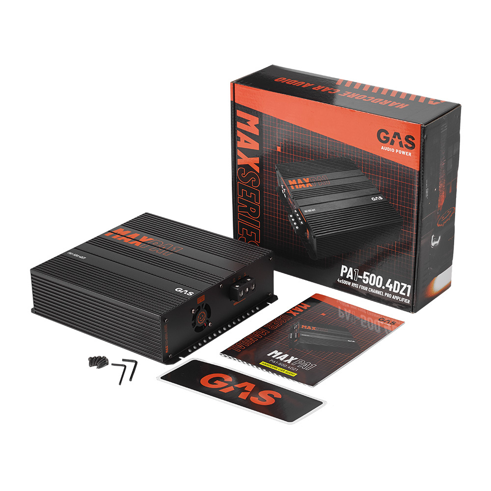 GAS MAX PA1-500.4DZ1, kompakt fyrkanaligt fullregistersteg