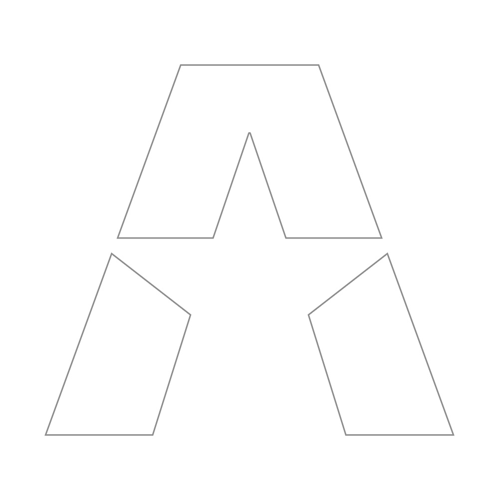 GAS A STAR-klistermärke 15.5x14cm, vit