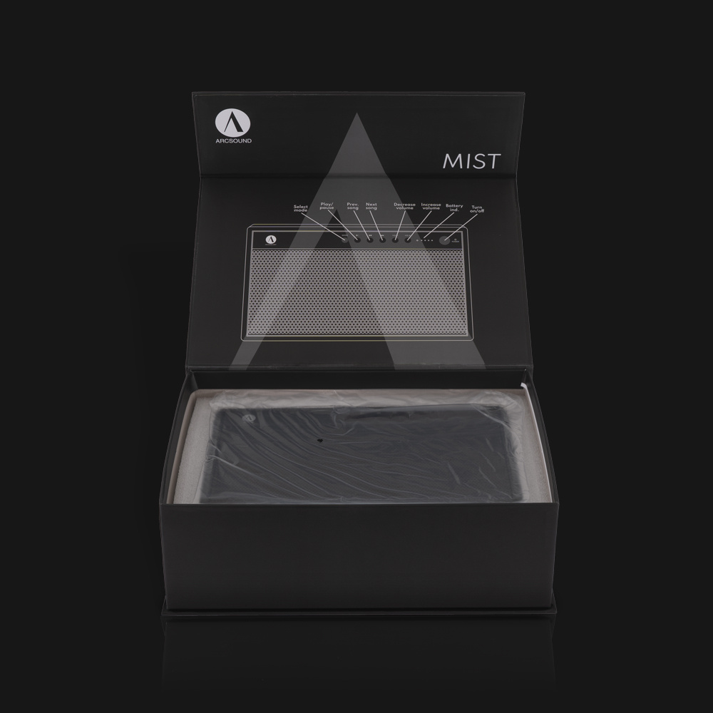 Arcsound Mist, bärbar Bluetooth-högtalare i svart