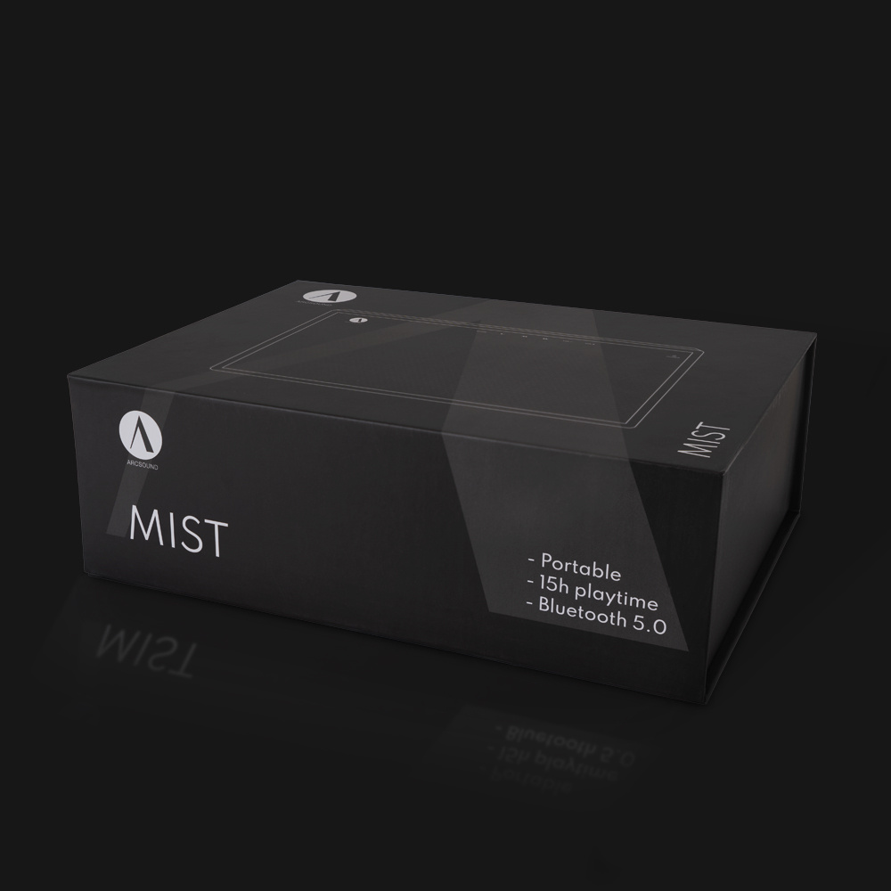 Arcsound Mist, bärbar Bluetooth-högtalare i svart