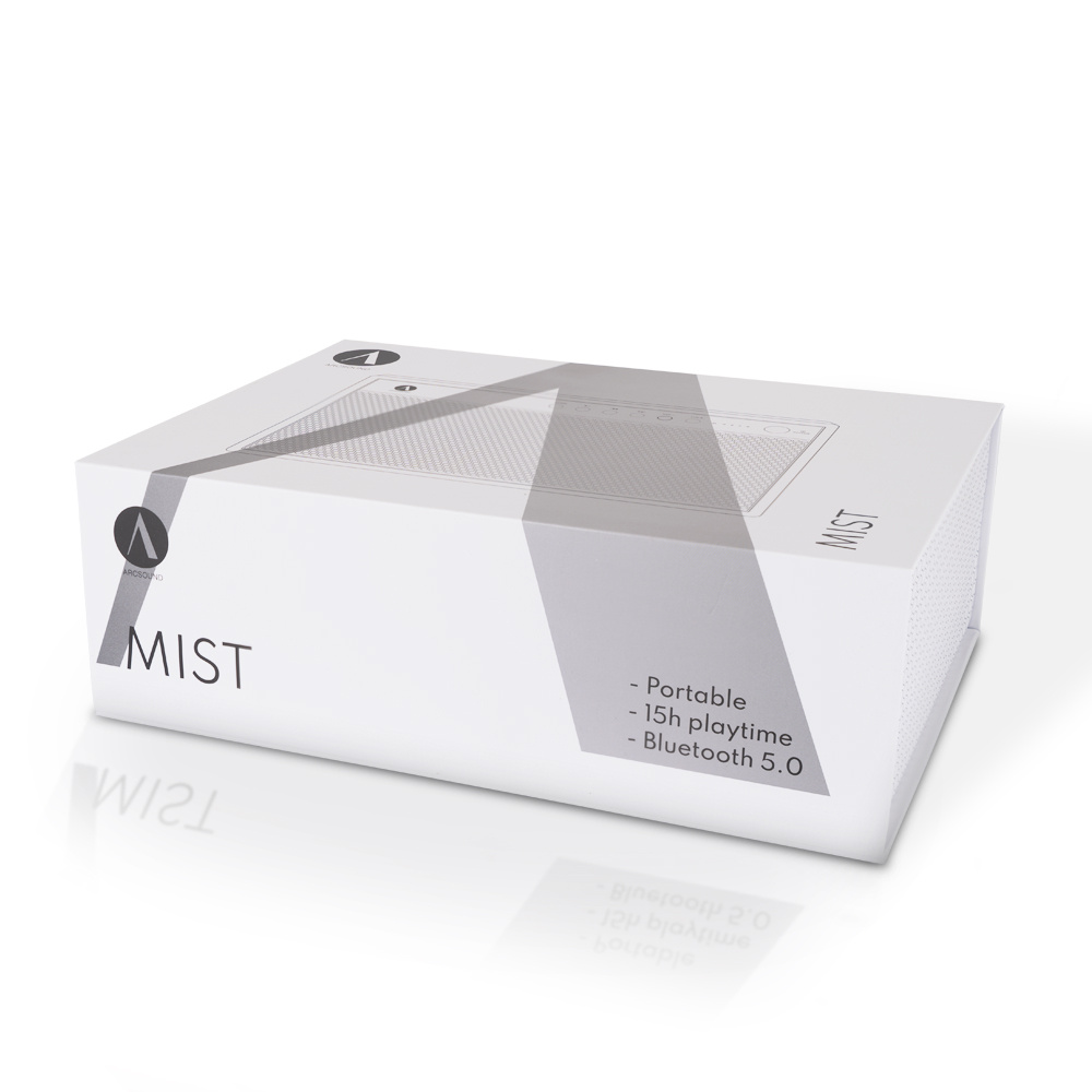 Arcsound Mist, bärbar Bluetooth-högtalare i vitt