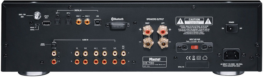 Magnat MR780, stereoreceiver med rör