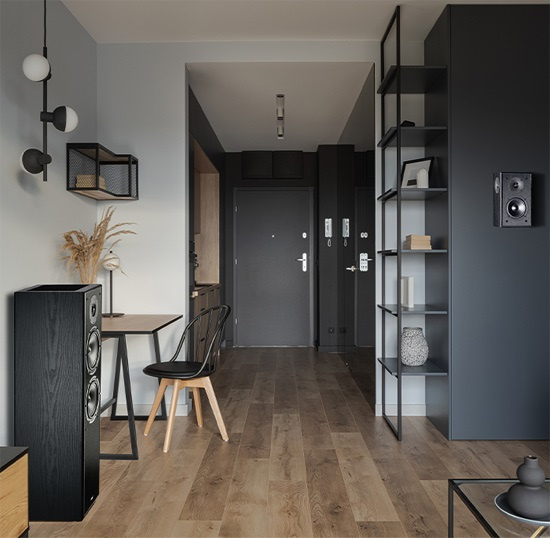 Magnat Monitor S80 ATM golvhögtalare med Dolby Atmos, svart par