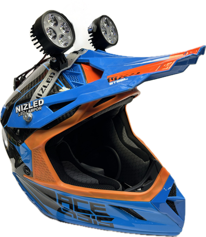 Nizled värsting hjälmkit val 16,8v batt/ mc drift med 2 lampor