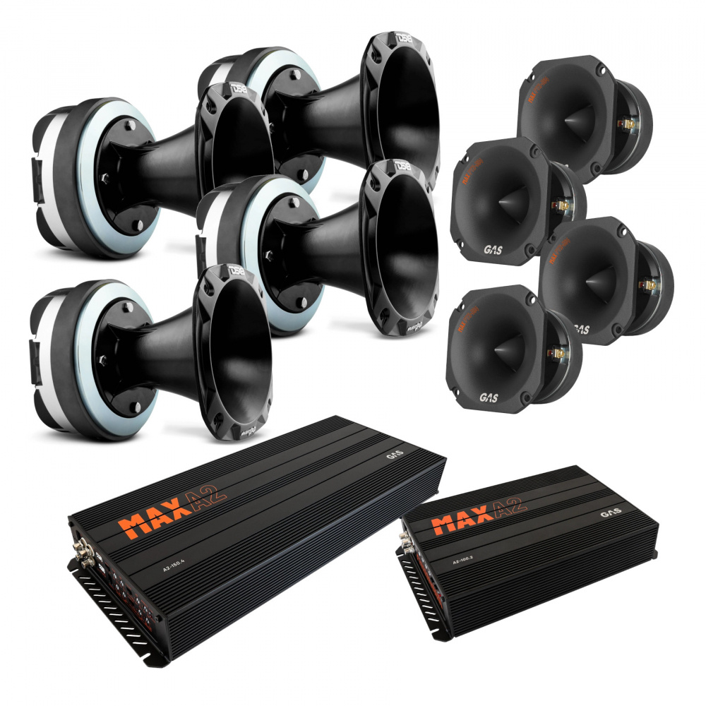 4-pack DS18 PRO-DKH2F & GAS PT2-384, SPL-paket med steg, X-Large