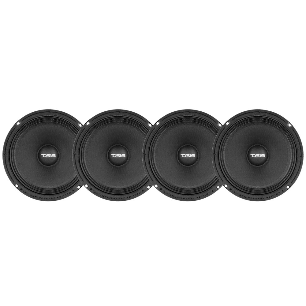 4-pack DS18 PRO-84XA, 8 tums midbas