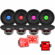 8-pack DS18 PRO-X8.4RGBCAP med PRO-TW5L, SPL-kit med RGB LED-belysning 8-pack DS18 PRO-X8.4RGBCAP med PRO-TW5L, SPL-kit med RGB LED-belysning