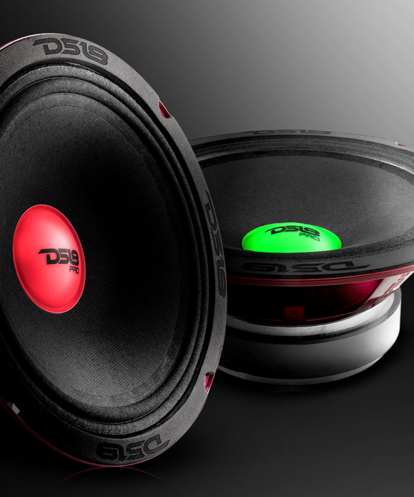 4-pack DS18 PRO-X8.4RGBCAP, 8 tums midbas med RGB LED-belysning