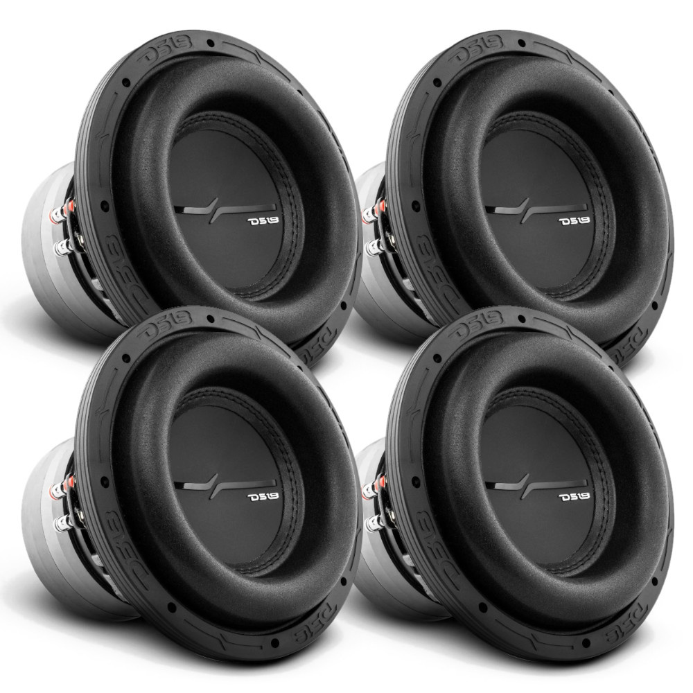 4-pack DS18 ZXI8.2D, långslagigt 8 tums baselement