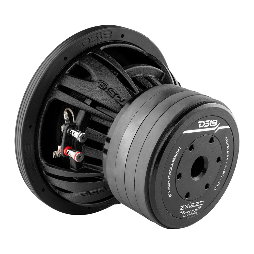 4-pack DS18 ZXI8.2D, långslagigt 8 tums baselement